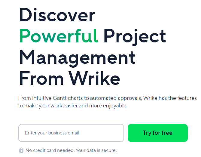Wrike sign up